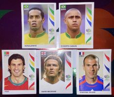 Panini WM 2006 Beckham Figo Ronaldinho Zidane Roberto Carlos