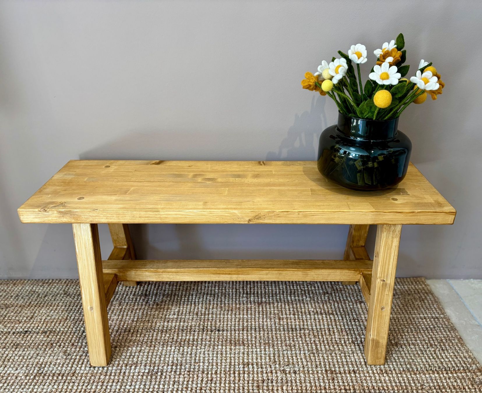 Panchine: Schlichte handgefertigte Holzbank – Nuovo (secondo la descrizione) da Richterswil venduto da 0207lifestyle 1