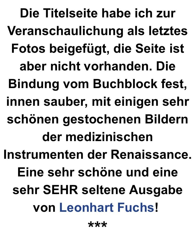 Bücher: Buch antik 1561 Medizin – Gebraucht aus Rorschacherberg von farmer61 8