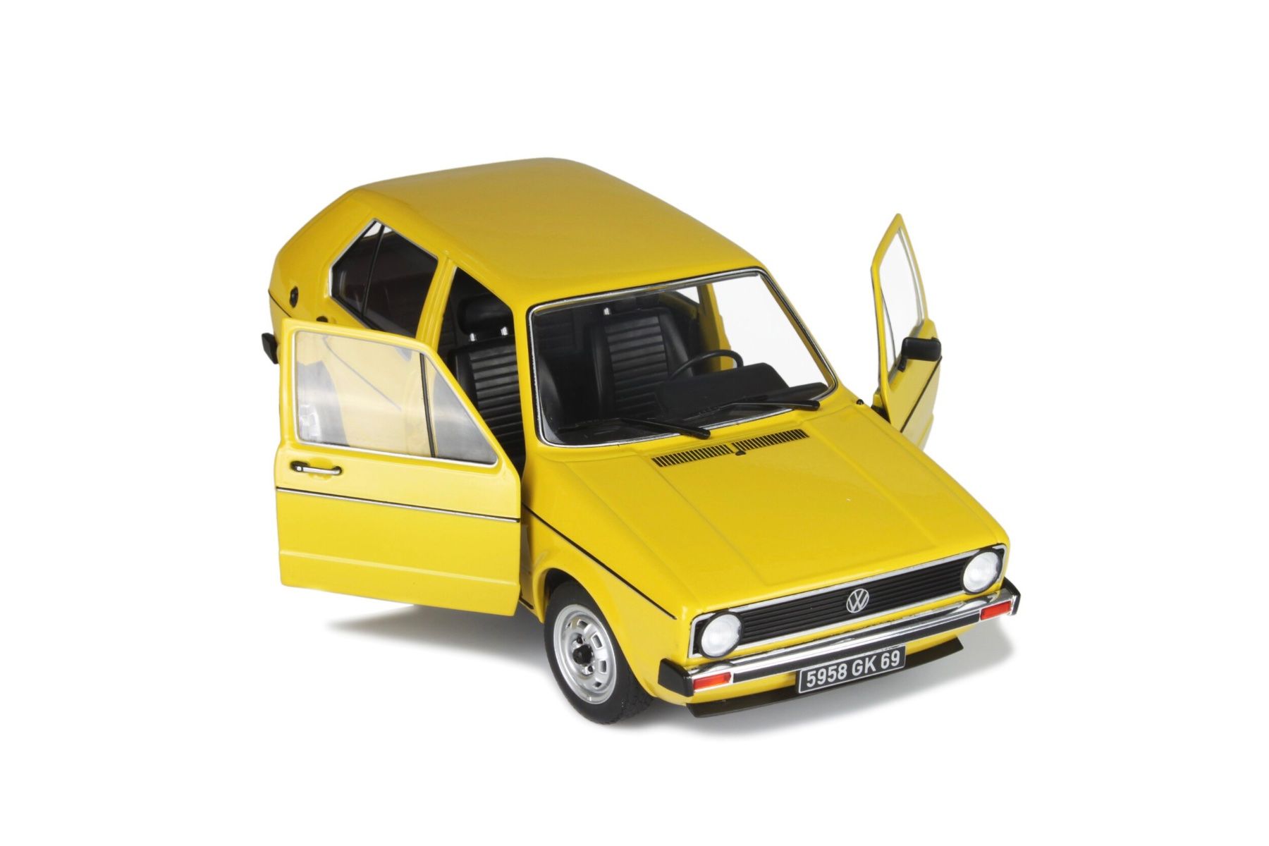 Volkswagen Modellini d'auto: VW GOLF 1 L, Massstab 1:18, Gelb – Nuovo e nell'imballaggio originale da Erlenbach im Simmental venduto da Model_box 2