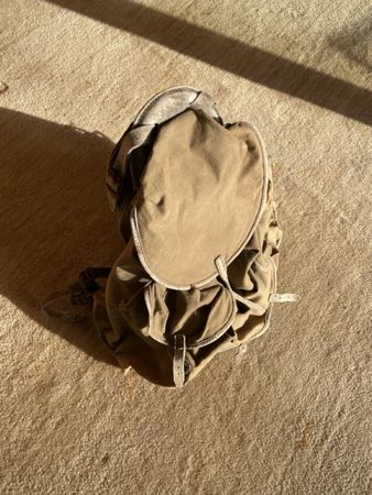 Retro Rucksack braun gebraucht, guter Zustand