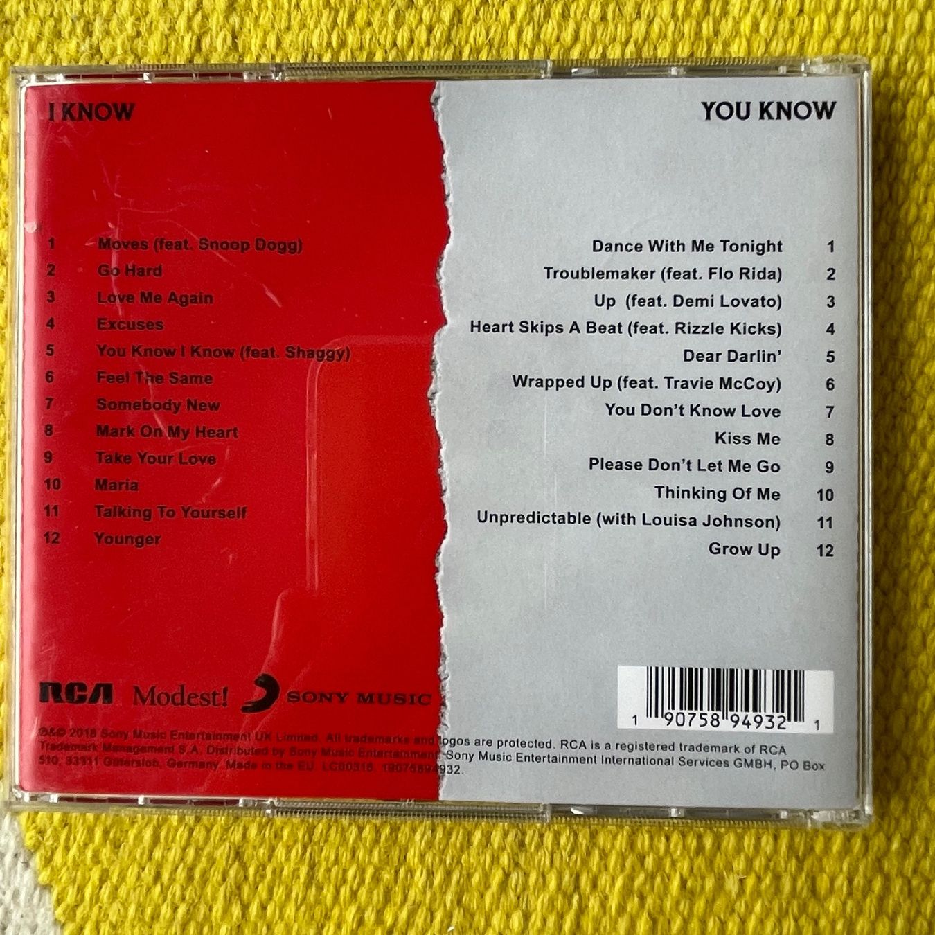 CDs: OLLY MURS-2CD YOU KNOW I KNOW – D'occasion à Rorschacherberg par CD-Roli 1