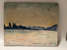 Seelandschaft Gemälde von Louis Dürr