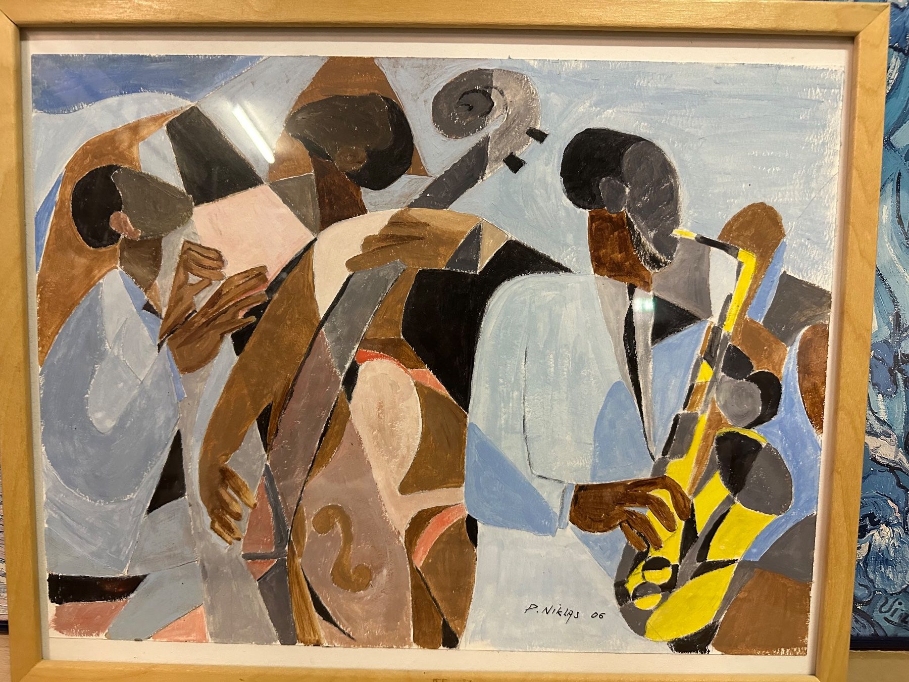 Gemälde: Tableau Jazz Abstrait, signé P. Niklas, année 2006. – Gebraucht aus Lausanne von artnouveau04 4