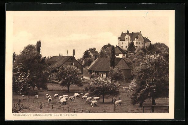 Cartoline postali: AK Stettfurt, Schlossgut Sonnenberg – Usato da Berlin venduto da bartko-reher