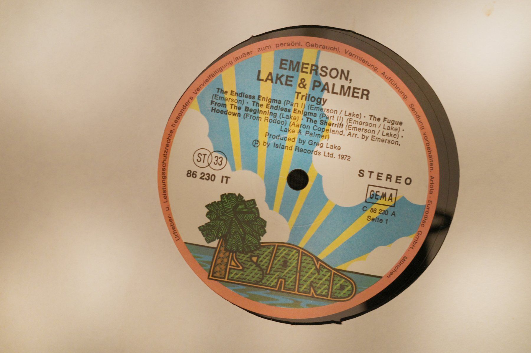 Dischi in vinile: Emerson Lake & Palmer – Usato da Zürich venduto da ForMat21 1