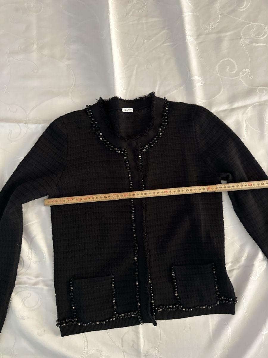 Marella Giacche: Marella Damen Strickjacke schwarz Grösse L mit Perlen – Nuovo (secondo la descrizione) da Niederglatt ZH venduto da Laurita1972 4