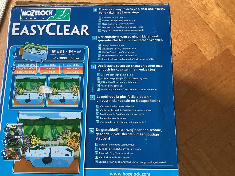 Teich/Garten Aquarium von Hozelock mit Filter/Springbrunnen. Kaufen