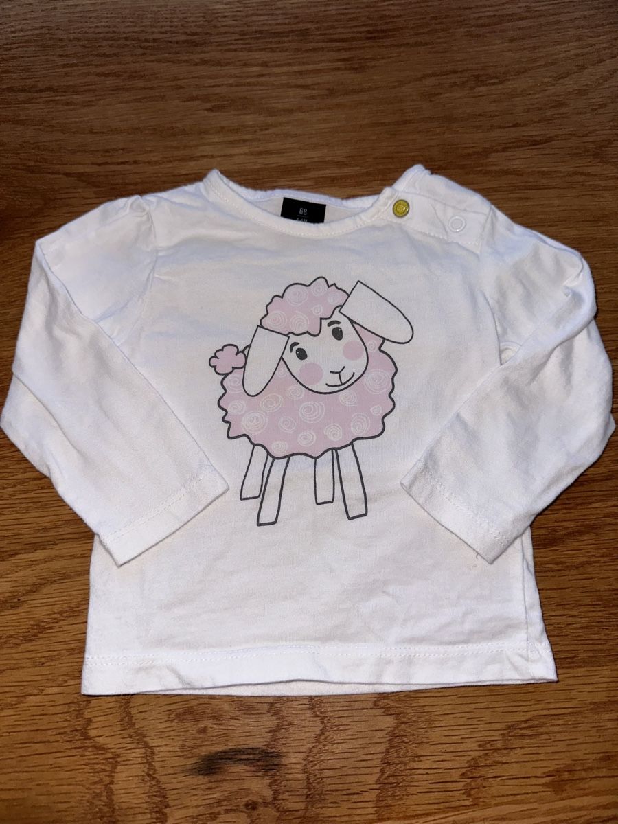 Naturaline Chemises, Tops & T-shirts: Gr 68 naturaline weiss mit schaf – D'occasion à Wettingen par hak_52m8