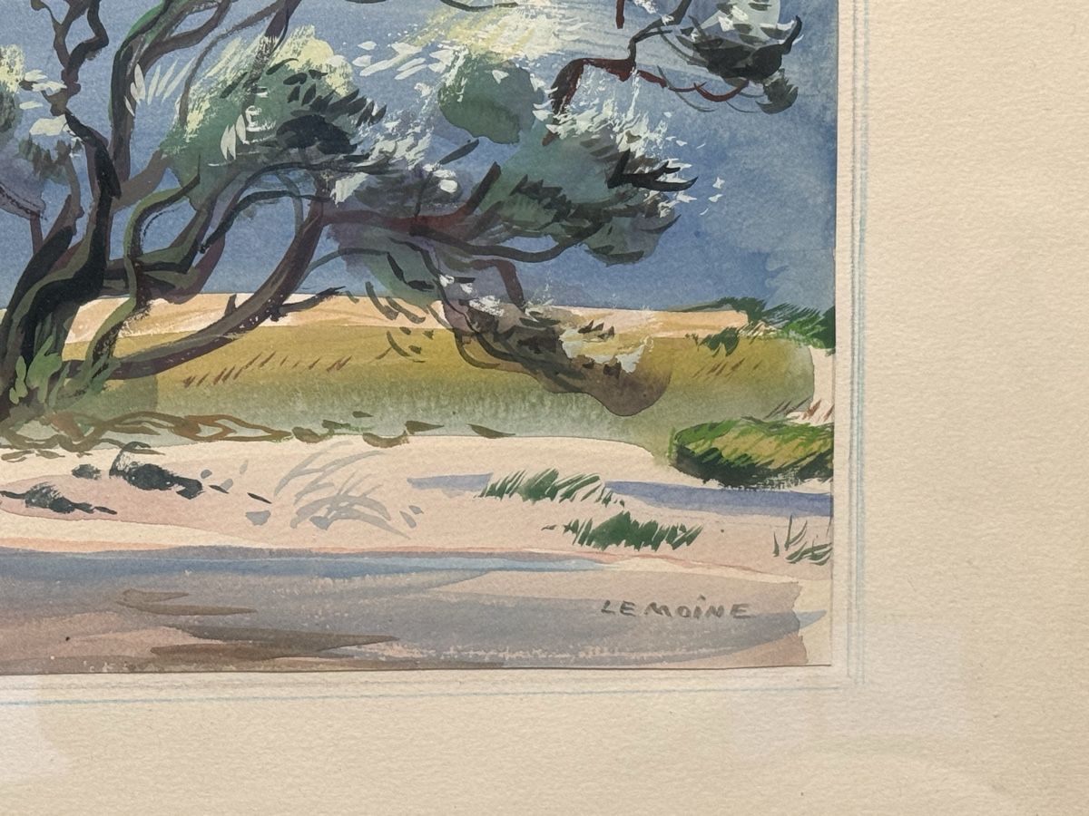Dipinti: LEMOINE - AQUARELL - LANDSCHAFT – Usato da Solothurn venduto da NUVICO 1