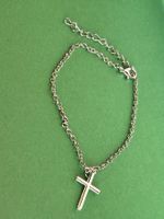 Fussketteli KREUZ Jesus (silbern)