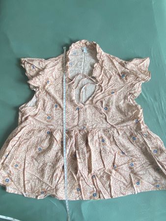 Romantische Bluse, Tunika, blumig, GR 46
