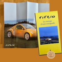 Prospekt & 5 Messe-Fotos – Renault Fiftie Genf 1996