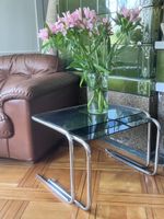 vintage Beistelltisch doppelt im Bauhausstil