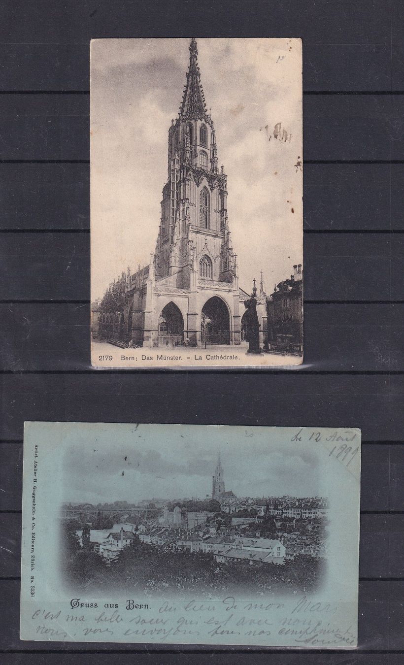 Cartoline postali: Cartes postale BERN   circulées – Usato da Nyon venduto da an54 1