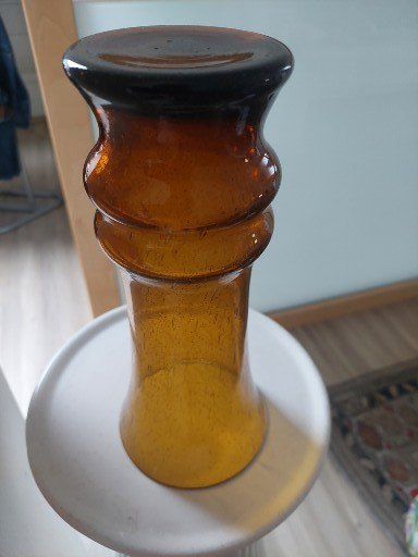 Vasi & Recipienti: Vintage Bubble Glasvase, bernsteinfarben – Usato da Hergiswil NW venduto da maiette-23.N 5