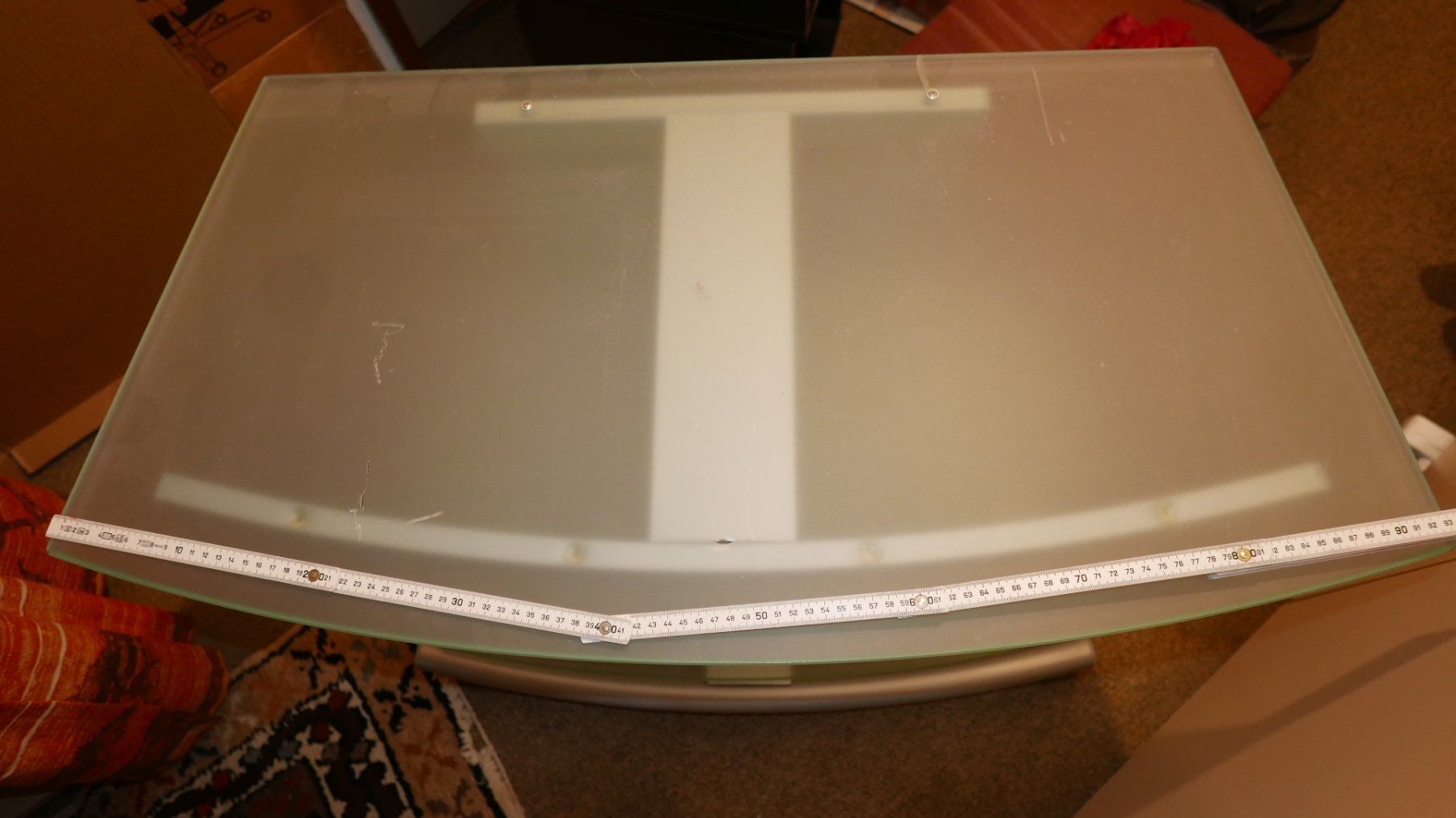 Pfister Mobili TV: TV Metal / Glas Möbel auf Rollen – Usato da Herisau venduto da joxototeimat 4