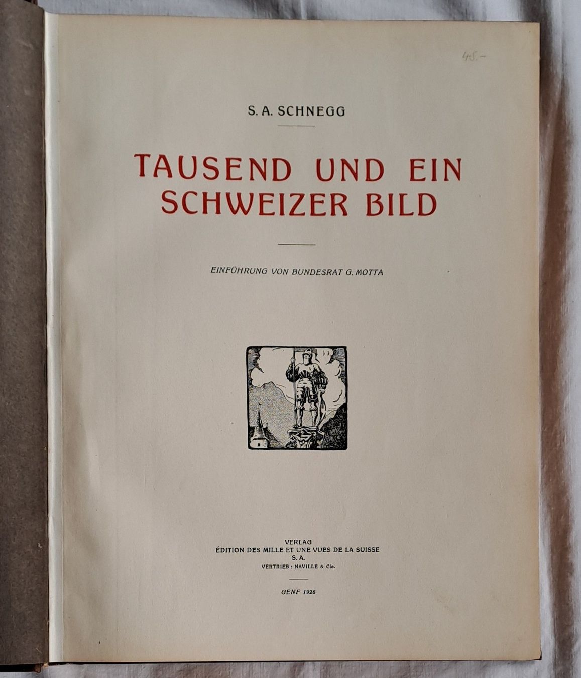 Bücher: Tausend und ein Schweizer Bild - 1926 – Gebraucht aus Trogen von Limboo 2