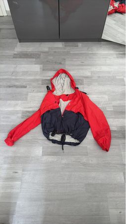 Stylische Übergangsjacke, rot/blau, Grösse M - Top Zustand!