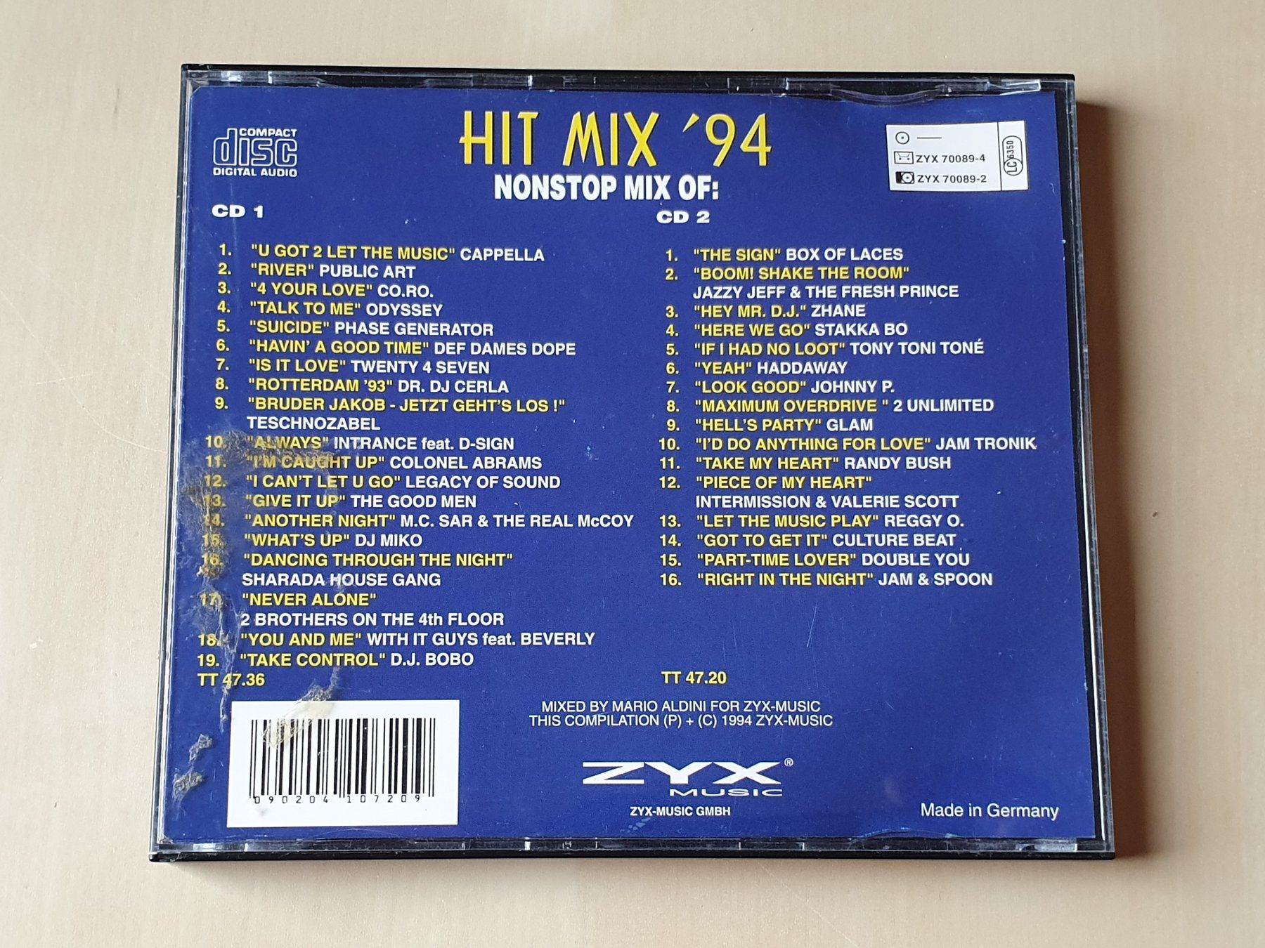 CD: Hit Mix 94 – Usato da Stansstad venduto da collectorsshop 1