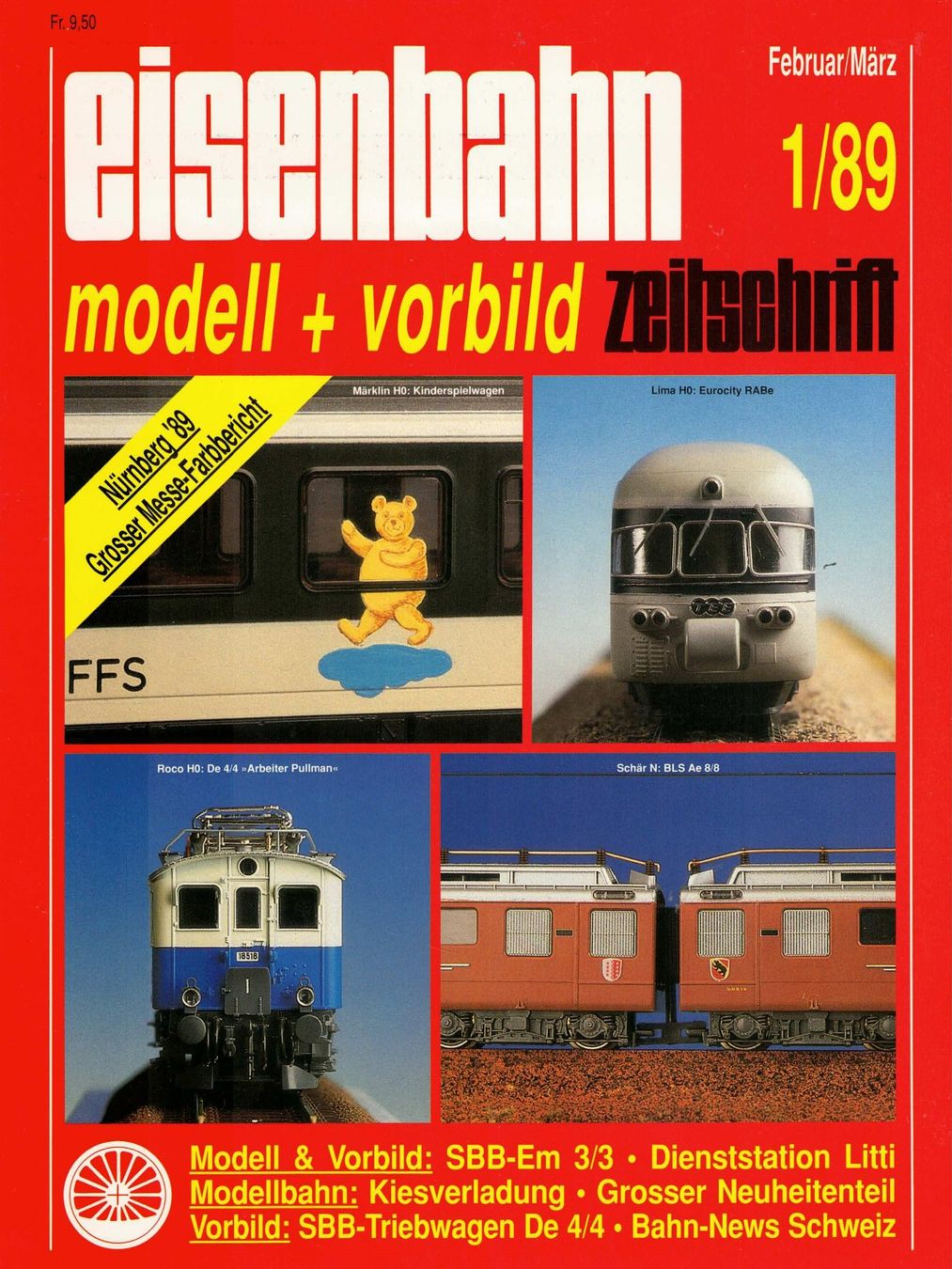 Riviste & Magazine: Eisenbahn Heft Nr. 1/89 – Usato da Basel venduto da Dogana