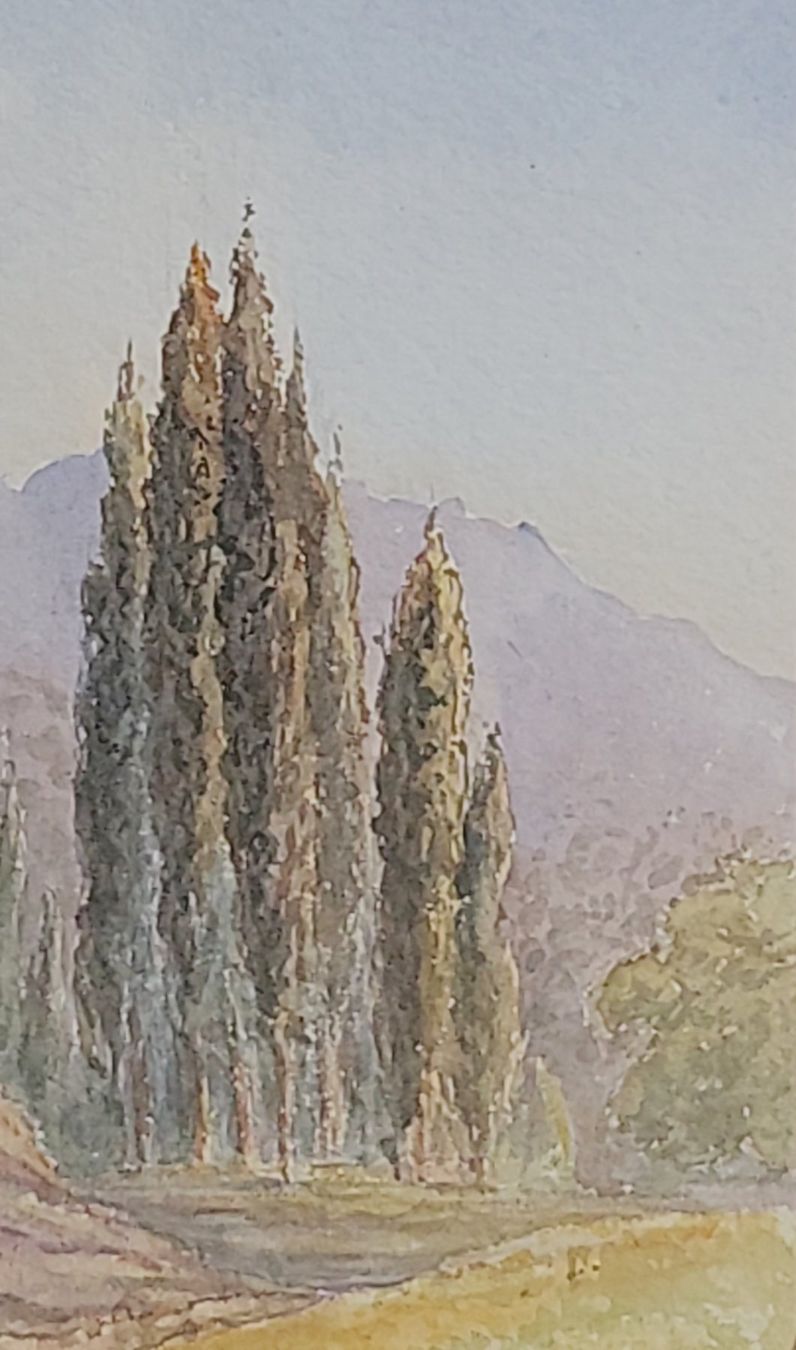 Dipinti: Antikes Aquarell, 1884 – Usato da Muttenz venduto da Mithrur 4