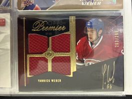 Yannick Weber NHL ZSC Genf Servette Hockey Jersey Card signi