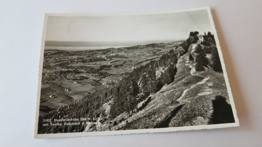 Ansichtskarten: Hundwilerhöhe - Teufen - Rehetobel - Bodensee - 1950 – Gebraucht aus Jona von centumprata