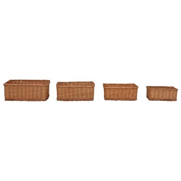 Sonstiges für Haushalt & Wohnen: Ensemble de paniers gigognes 4 pcs Marron Saule – Neu und originalverpackt aus Palézieux von bantouklan1 1