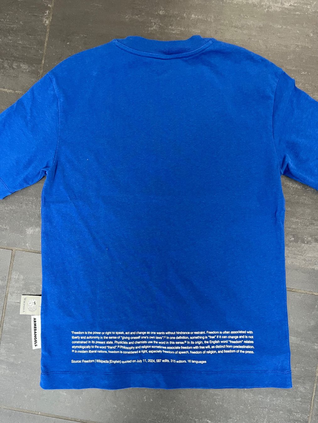 Armedangels T-Shirts: Armedangels x Wikipedia collab – Neu (gemäss Beschreibung) aus Zeiningen von man_69cj 3
