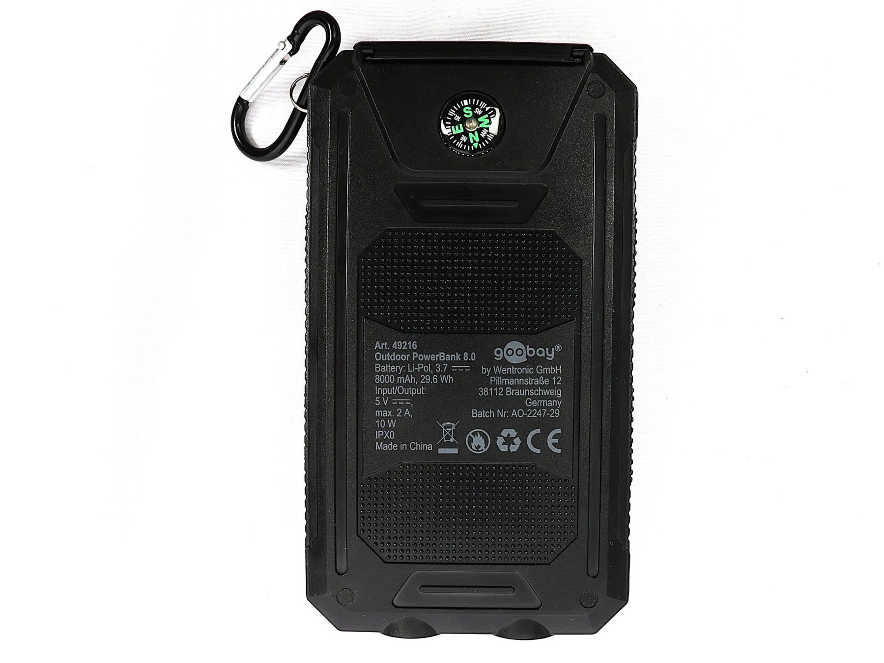 Caricabatterie: GOOBAY Solar Powerbank – Usato da Steinen venduto da Restwert_Steinen 1