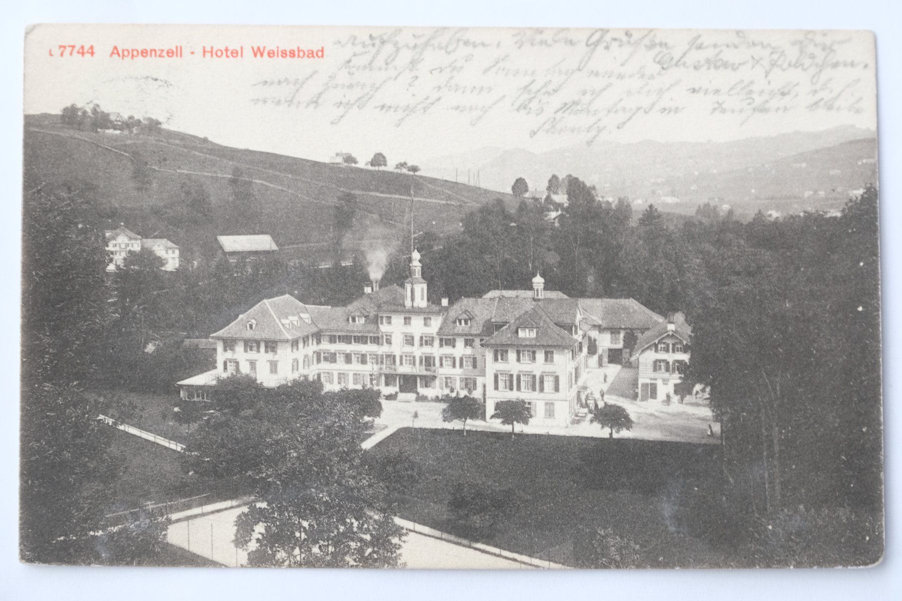 Cartoline postali: Ansichtskarte Hotel Weissbad IR 1911 – Usato da Ehrendingen venduto da nicoro50