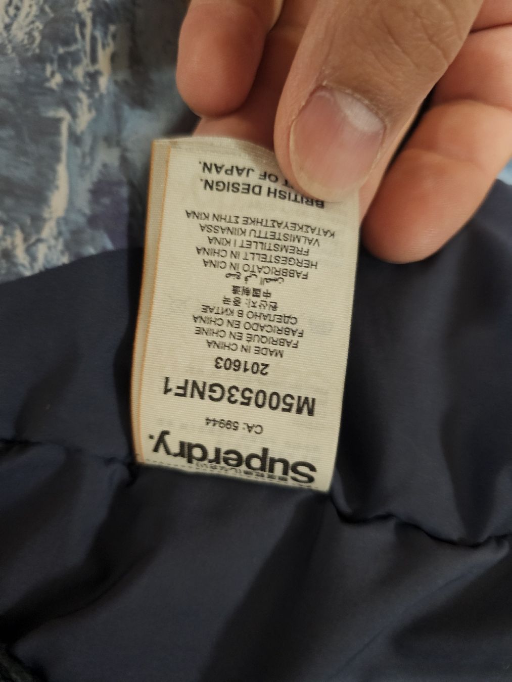 Superdry Giacche: Superdry Winterjacke, dunkelblau, Grösse M – Usato da Zürich venduto da -iwan- 2