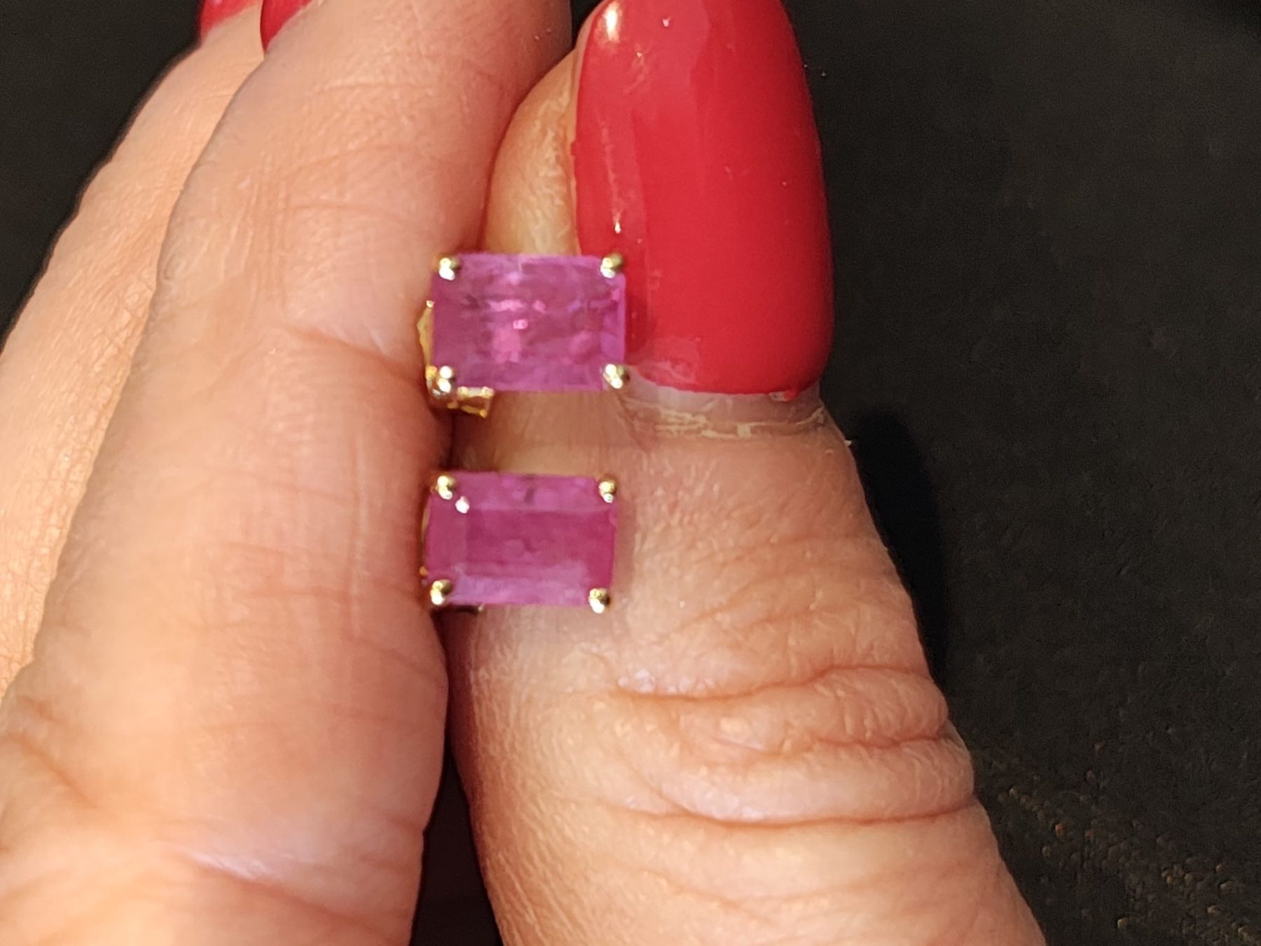 Boucles d'oreille: Ruby Gold Ohrringe – Neuf (Voir description) à Teufenthal AG par yul_x526 5