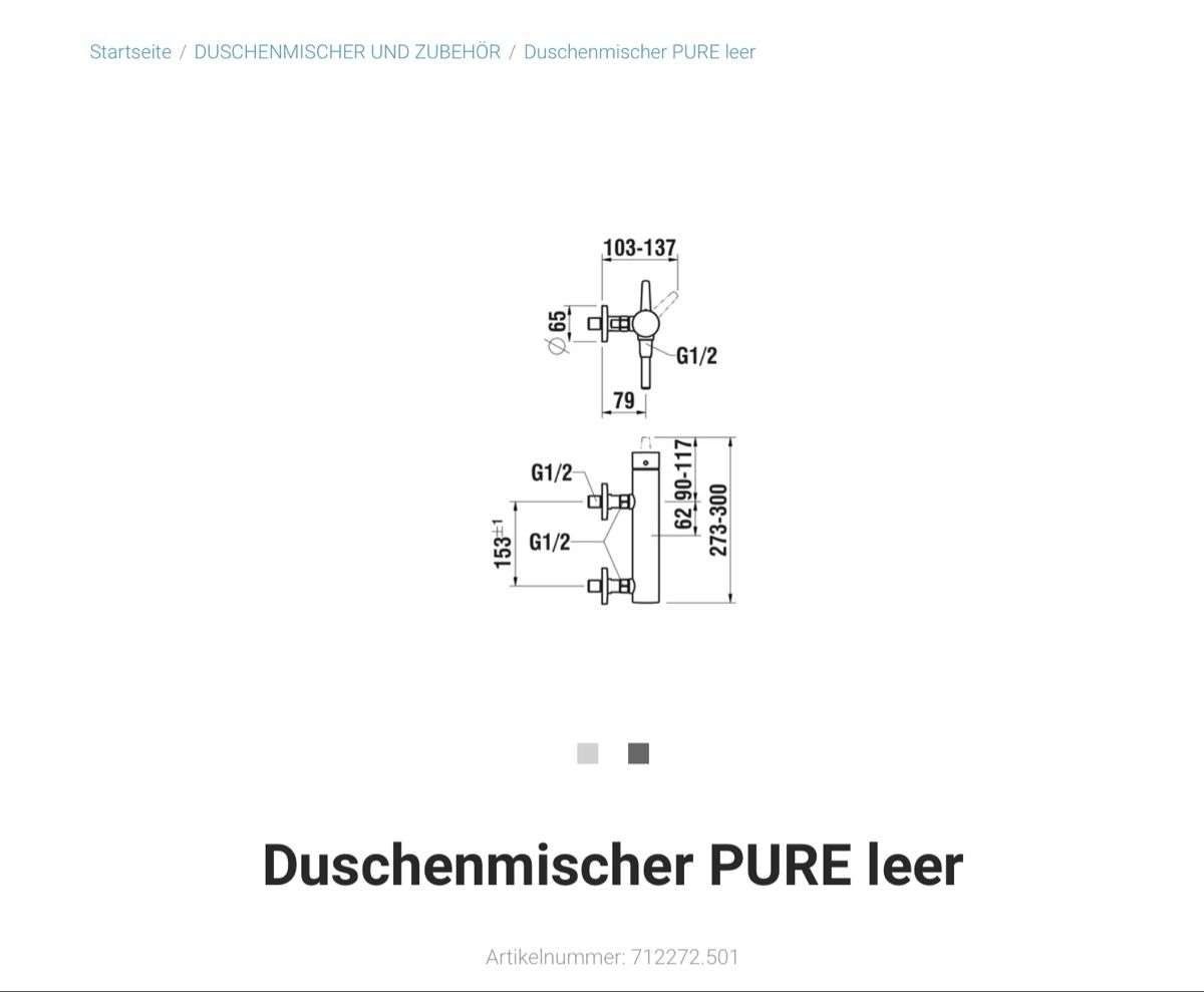 Arwa Rubinetteria: Duschenmischer Arwa Pure – Nuovo e nell'imballaggio originale da Pratteln venduto da andrea9669 1