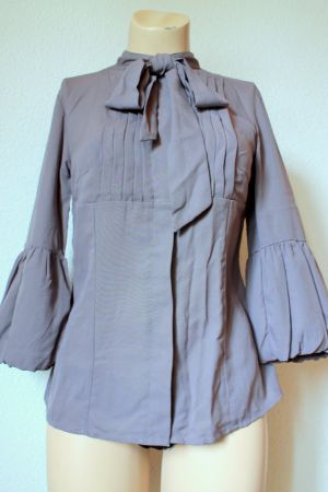 schöne Vintage BLUSE Puffärmel & Schleife  38  M  Neu!