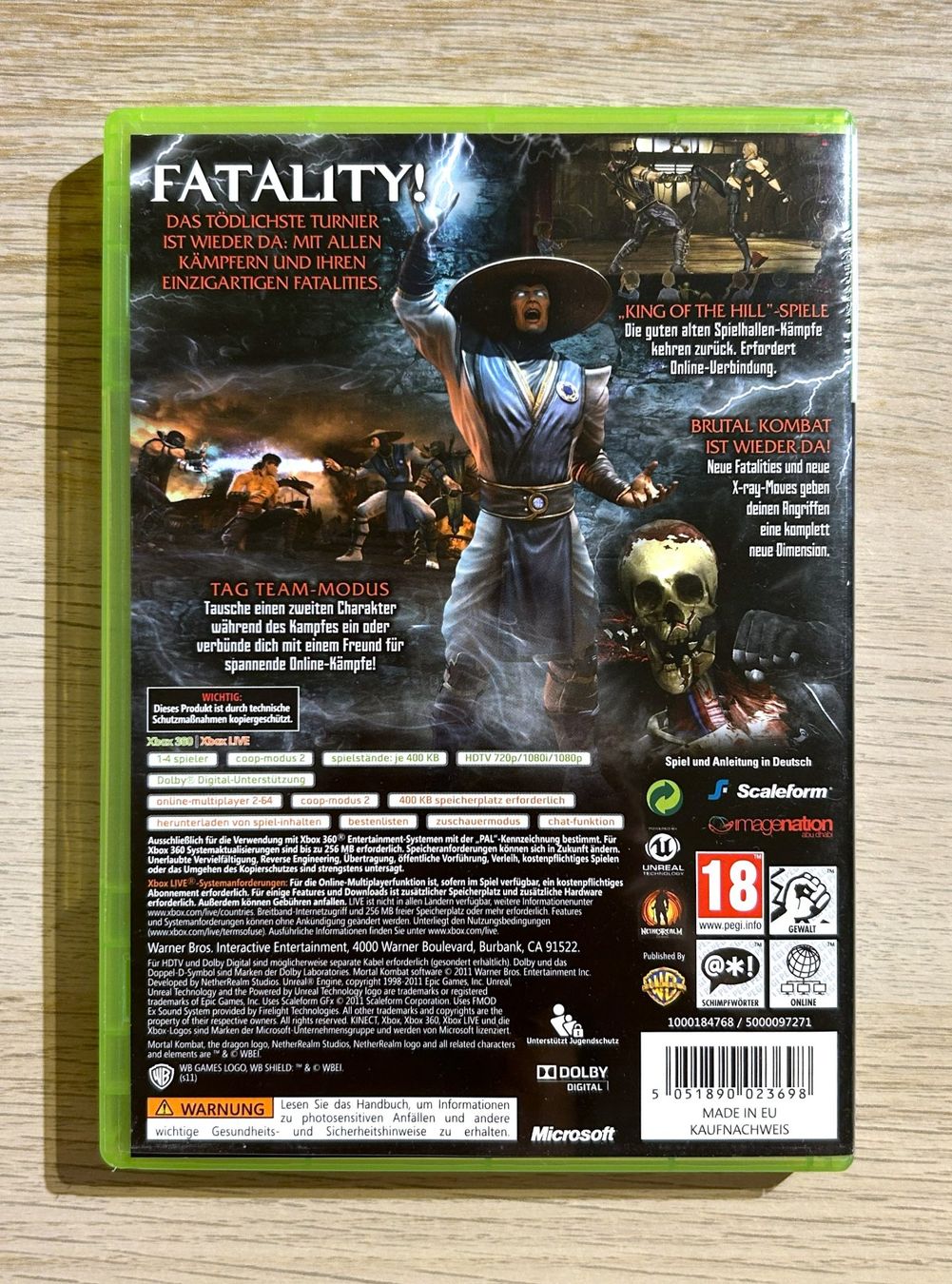 Microsoft Giochi: Mortal Kombat Xbox 360 – Usato da St. Gallen venduto da Alpine.Arcade 1