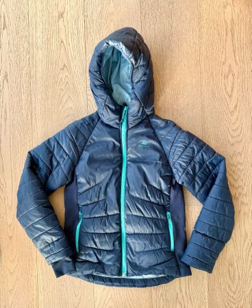 Quechua Steppjacke Wanderdaunenjacke blau 10-11 Jahre