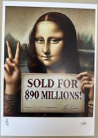 Mister C: Mona Lisa sold for, POP Art (A4), signiert 8/10