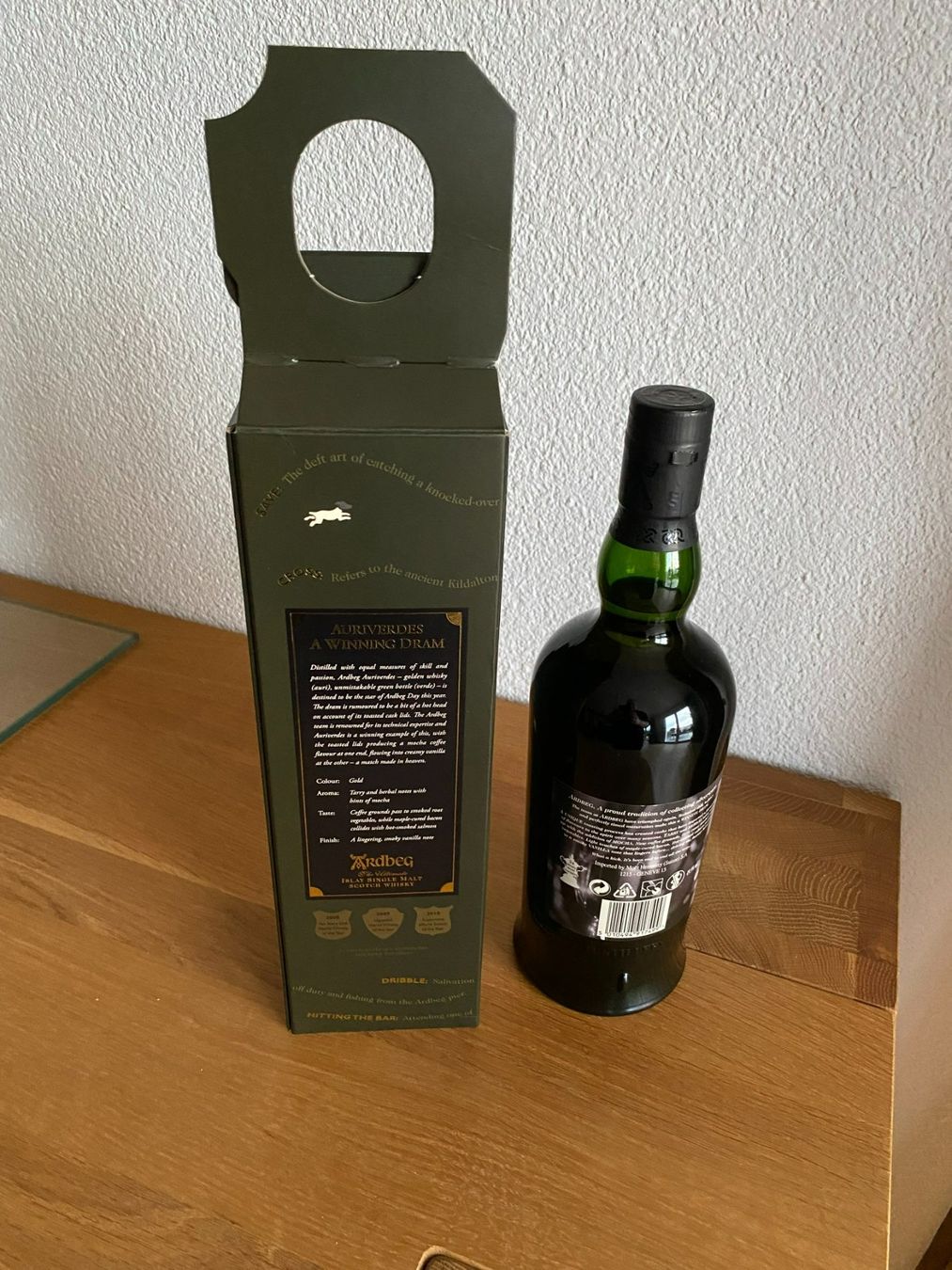 Ardbeg Spirituosen: Ardbeg Auriverdes / Rarität – Neu und originalverpackt aus Rüttenen von Enboe 1