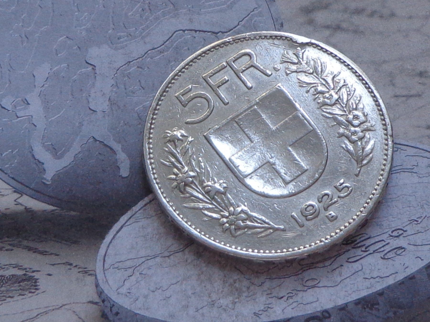 Toutes les monnaies: 5 Fr. 1925 B – D'occasion à Pully par UCA01 1