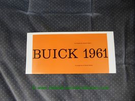 Buick Modellprogramm 1961 Prospekt deustch/franz. GM-Biel