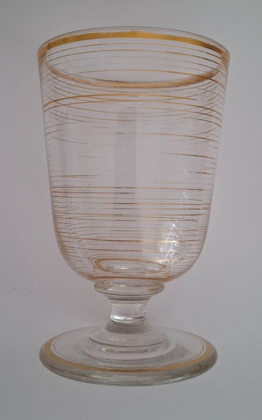 Bicchieri: Trinkglas mit Golddekor ca. 1900 – Usato da Rothrist venduto da Clanx