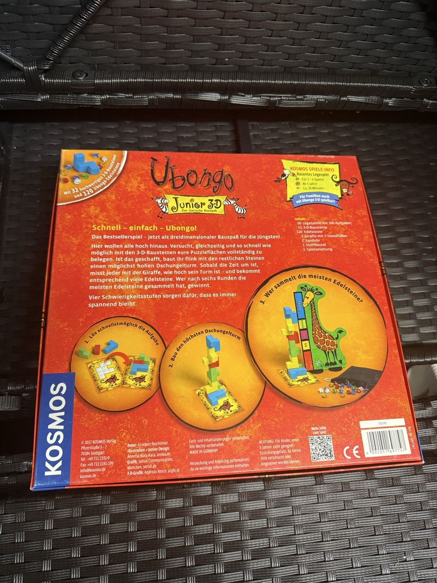 Kosmos Giochi: Ubongo Junior 3D - Kosmos – Nuovo (secondo la descrizione) da Kilchberg ZH venduto da tjapukai 1