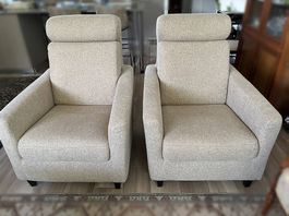 2x fauteuils Poltronesofa beige comme neuf