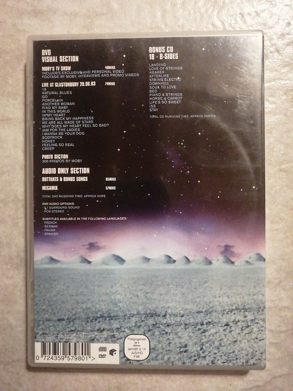 Tutti i DVDs: Moby 18, édition DVD et CD – Usato da Chernex venduto da ced_zt5y 1