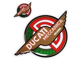 Ducati Meccanica Moto 3D Aufkleber Sticker 2teilig