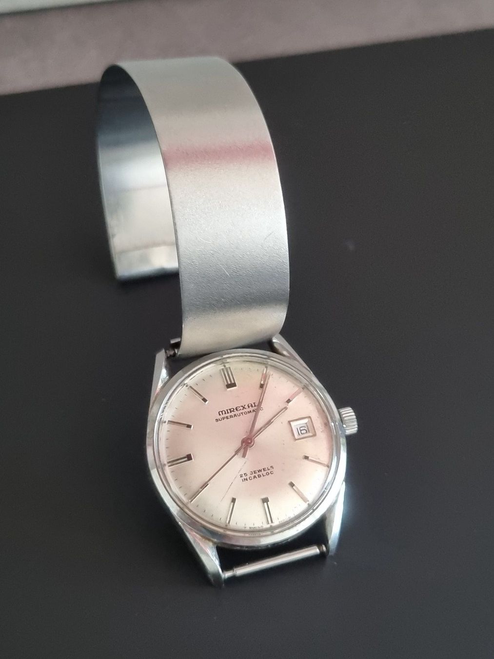 Mirexal Orologi: Herrenuhr Mirexal Superautomatic 25 Jewels – Usato da Lenzburg venduto da freedomky 4