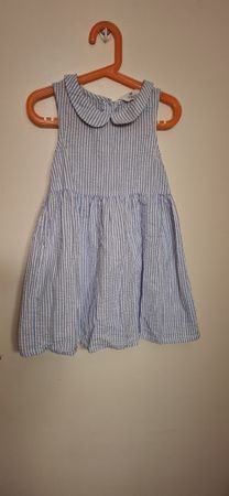 robe enfant à rayure bleu et blanche, H&M, taille116