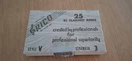 19 RICO Klarinettenblätter Bb – Stärke 3 – Vintage/ USA